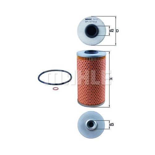 &Ouml;lfilter KNECHT OX 103D f&uuml;r BMW GUELDNER