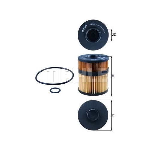 &Ouml;lfilter KNECHT OX 563D f&uuml;r GMC OPEL RENAULT SAAB VAUXHALL