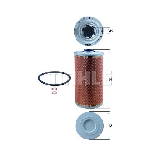 &Ouml;lfilter KNECHT OX 39D f&uuml;r BMW FORD