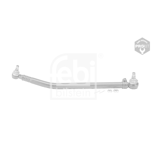 Febi Bilstein 09283 Lenkstange mit Kronenmuttern und Splinten, vom Lenkgetriebe zur 1. Vorderachse , 1 St&uuml;ck