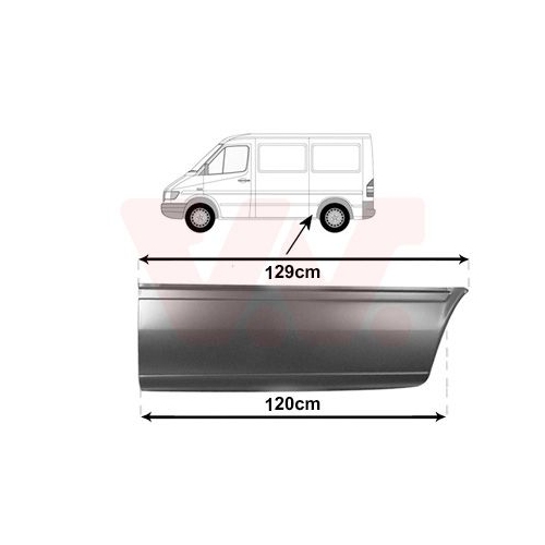 Seitenwand VAN WEZEL 3076141 f&uuml;r, hinten links