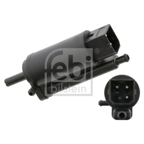 Febi Bilstein 26060 Waschwasserpumpe f&uuml;r Scheibenreinigungsanlage , 1 St&uuml;ck