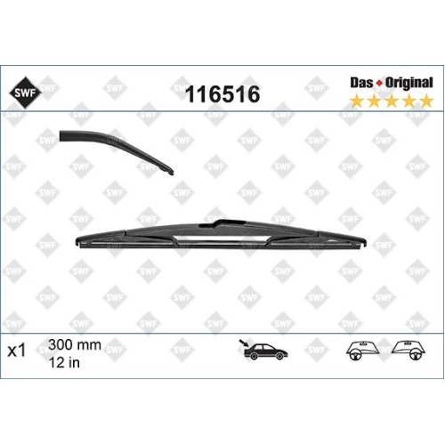 SWF Das Original Heck (x1) Wischerblatt 116516