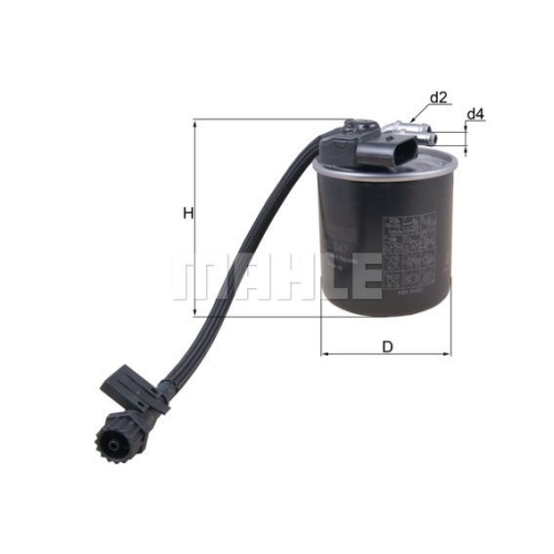 Kraftstofffilter KNECHT KL 947 f&uuml;r MERCEDES-BENZ