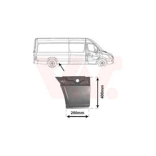 Seitenwand VAN WEZEL 3077142 f&uuml;r, hinten rechts
