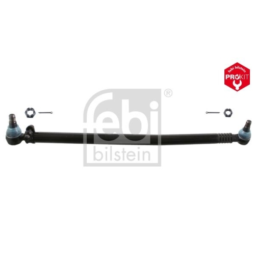 Febi Bilstein 46126 Lenkstange mit Kronenmuttern und Splinten, vom Lenkgetriebe zum 1. Lenkzwischenhebel , 1 St&uuml;ck