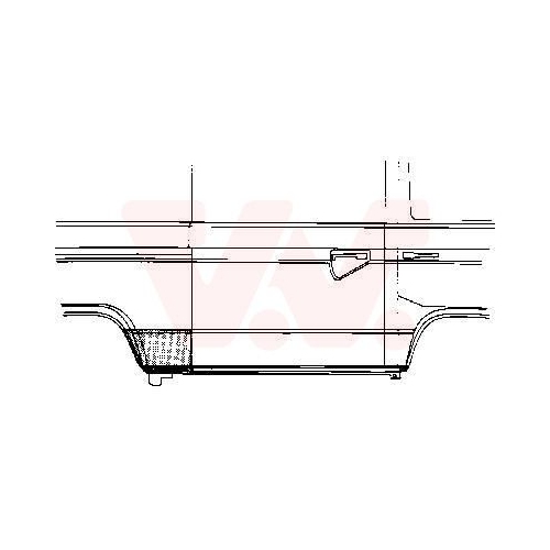 Seitenwand VAN WEZEL 5870141 f&uuml;r, hinten links