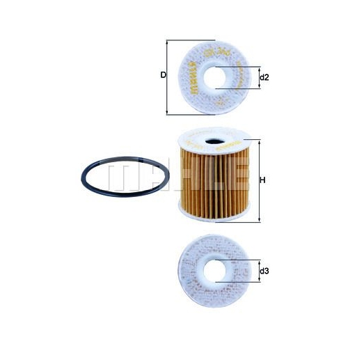 &Ouml;lfilter KNECHT OX 346D f&uuml;r MERCEDES-BENZ SMART