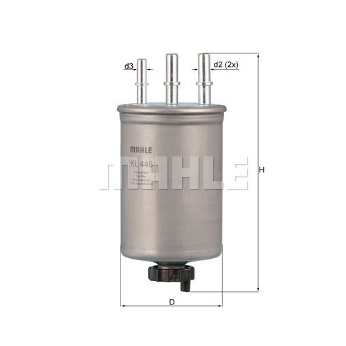 Kraftstofffilter KNECHT KL 446 f&uuml;r FORD JAGUAR SSANGYONG HYUNDAI KIA