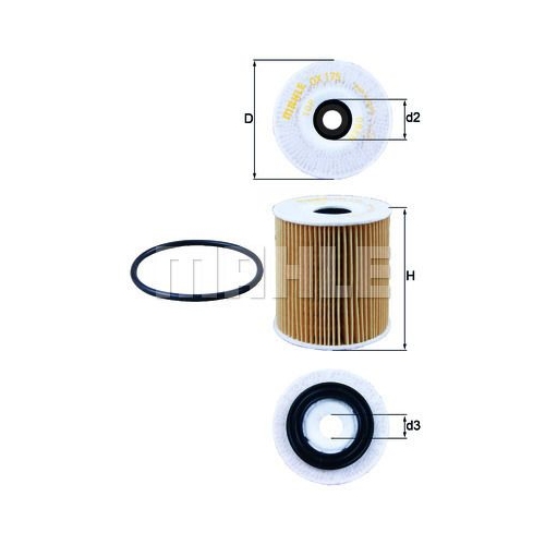 &Ouml;lfilter KNECHT OX 175D f&uuml;r BMW CHRYSLER FIAT MINI