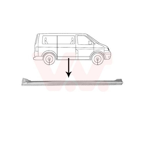Seitenwand VAN WEZEL 5896120 f&uuml;r, au&szlig;en, rechts, f&uuml;r Fahrzeuge mit Schiebet&uuml;r