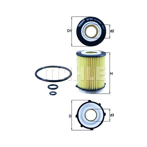&Ouml;lfilter KNECHT OX 982D f&uuml;r MERCEDES-BENZ INFINITI