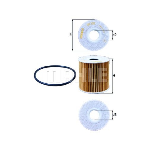 &Ouml;lfilter KNECHT OX 192D f&uuml;r MAZDA NISSAN