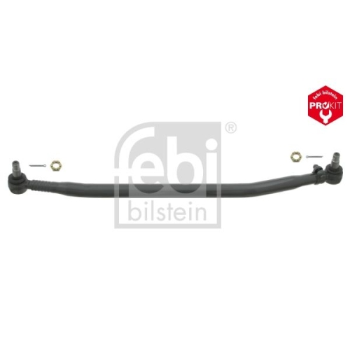 Febi Bilstein 26093 Lenkstange mit Kronenmuttern und Splinten, vom Lenkgetriebe zum 1. Lenkzwischenhebel , 1 St&uuml;ck