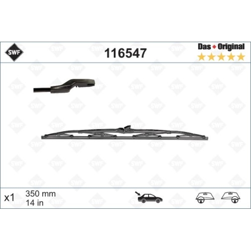 SWF Das Original Heck (x1) Wischerblatt 116547