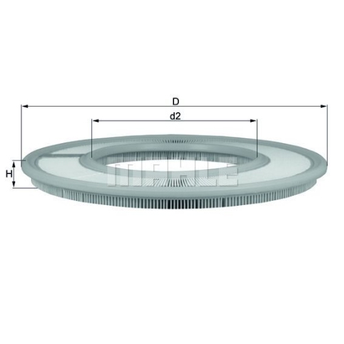 Luftfilter KNECHT LX 91 f&uuml;r FORD MERCEDES-BENZ