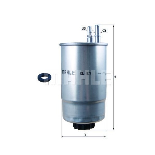 Kraftstofffilter KNECHT KL 977D f&uuml;r CITRO&Euml;N FIAT PEUGEOT