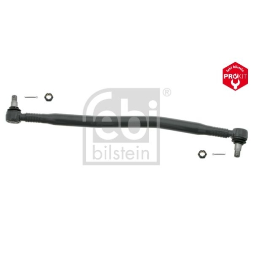 Febi Bilstein 26094 Lenkstange mit Kronenmuttern und Splinten, vom 1. Lenkzwischenhebel zum 2. Lenkzwischenhebel , 1 St&uuml;ck