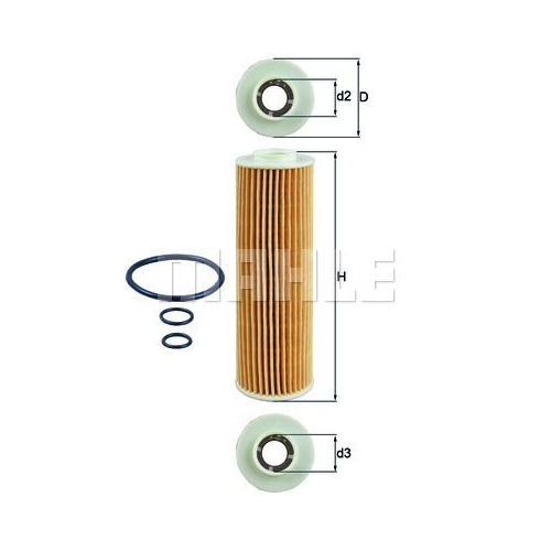 &Ouml;lfilter KNECHT OX 183/5D f&uuml;r MERCEDES-BENZ