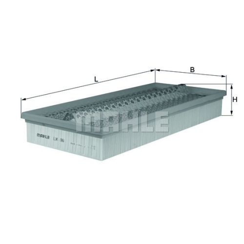 Luftfilter KNECHT LX 96 f&uuml;r FORD GMC MERCEDES-BENZ