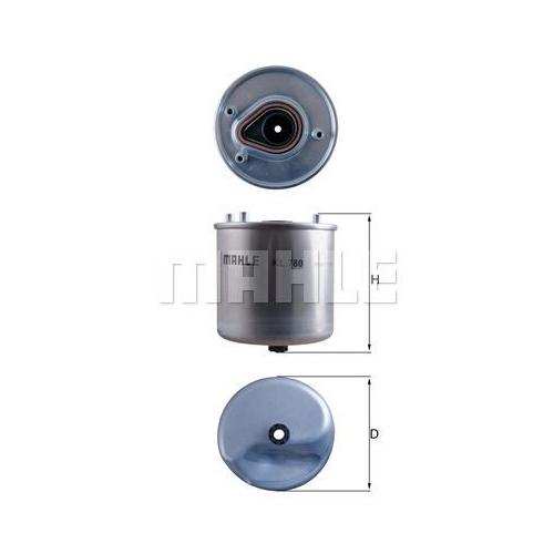 Kraftstofffilter KNECHT KL 780 f&uuml;r FORD MAZDA VOLVO