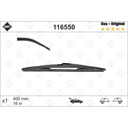 SWF Das Original Heck (x1) Wischerblatt 116550