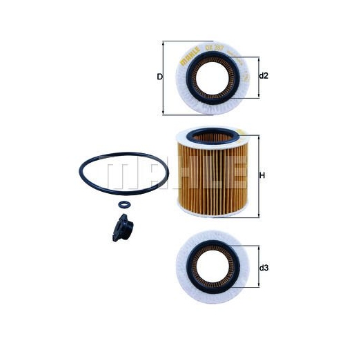 &Ouml;lfilter KNECHT OX 387D1 f&uuml;r BMW