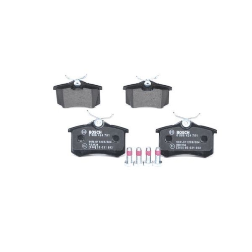 Bremsbelagsatz, Scheibenbremse BOSCH 0 986 424 751 f&uuml;r ALFA ROMEO CITRO&Euml;N FIAT