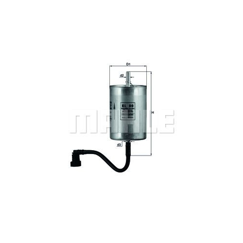 Kraftstofffilter KNECHT KL 80 f&uuml;r PORSCHE