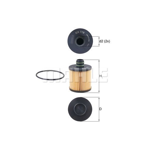 &Ouml;lfilter KNECHT OX 779D f&uuml;r CHRYSLER FIAT GMC OPEL SUZUKI VAUXHALL