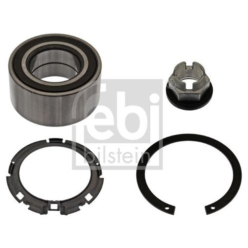Febi Bilstein 23253 Radlagersatz mit Kronenmutter und Sicherungsring , 1 St&uuml;ck