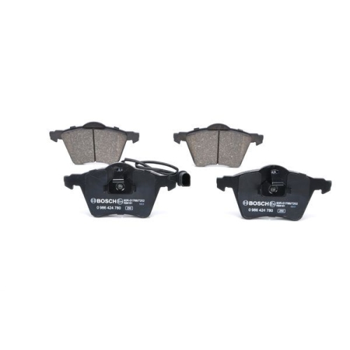 Bremsbelagsatz, Scheibenbremse BOSCH 0 986 424 780 f&uuml;r FORD SEAT VW, Vorderachse