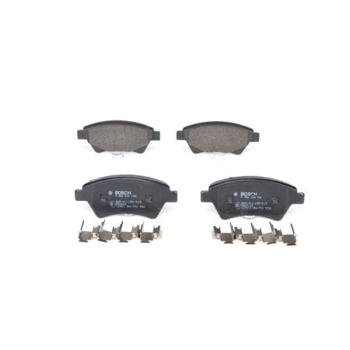 Bremsbelagsatz, Scheibenbremse BOSCH 0 986 424 785 f&uuml;r RENAULT, Vorderachse