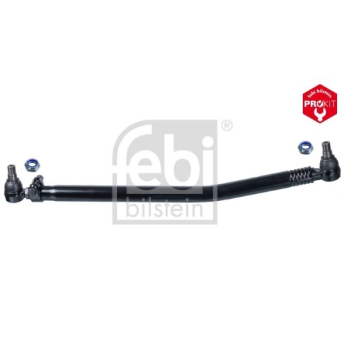 Febi Bilstein 39614 Lenkstange mit Kronenmuttern und Splinten, vom Lenkgetriebe zur 1. Vorderachse , 1 St&uuml;ck