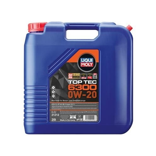 Liqui Moly 1x LM21211 Top Tec 6300 0W-20 Motoren&ouml;l