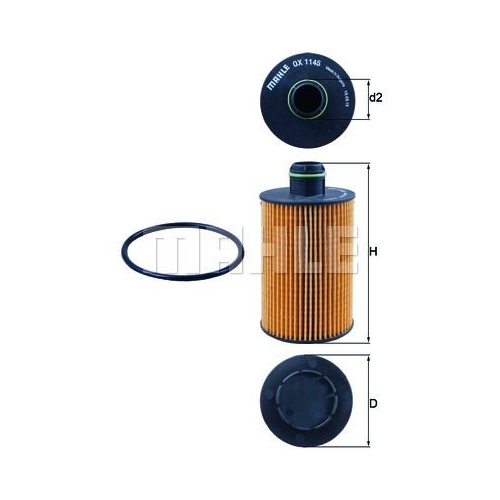 &Ouml;lfilter KNECHT OX 1145D f&uuml;r CHRYSLER FIAT MASERATI