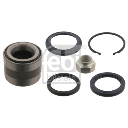 Febi Bilstein 29939 Radlagersatz mit Achsmutter, Sicherungsring und Dichtungen , 1 St&uuml;ck