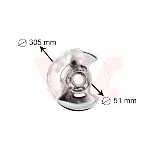 Spritzblech, Bremsscheibe VAN WEZEL 3024372 f&uuml;r MERCEDES-BENZ
