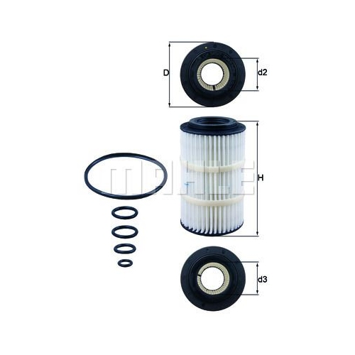 &Ouml;lfilter KNECHT OX 345/7D f&uuml;r CHRYSLER MERCEDES-BENZ