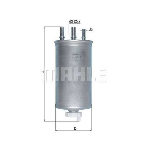 Kraftstofffilter KNECHT KL 781 f&uuml;r RENAULT