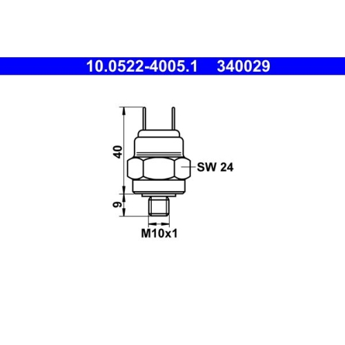 Druckschalter, Bremshydraulik ATE 10.0522-4005.1 f&uuml;r BMW VAG