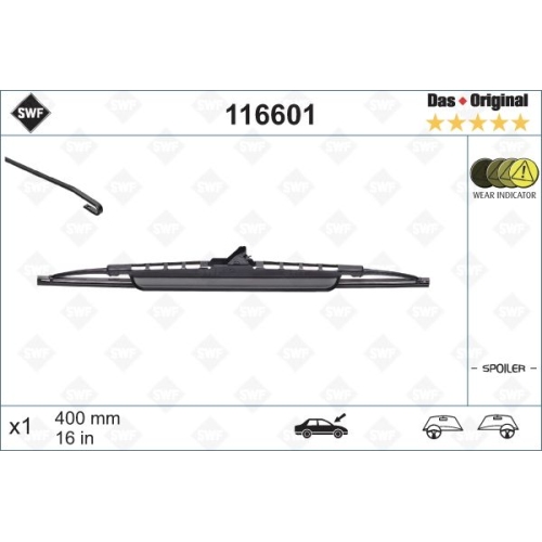 SWF Das Original + Spoiler (x1) Wischerblatt 116601