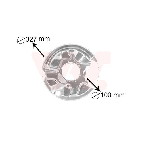 Spritzblech, Bremsscheibe VAN WEZEL 3024373 f&uuml;r MERCEDES-BENZ, Hinterachse links