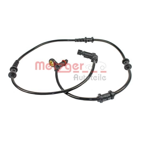 Sensor, Raddrehzahl METZGER 0900128 f&uuml;r MERCEDES-BENZ, Vorderachse beidseitig
