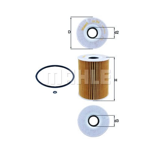 &Ouml;lfilter KNECHT OX 254D1 f&uuml;r MERCEDES-BENZ