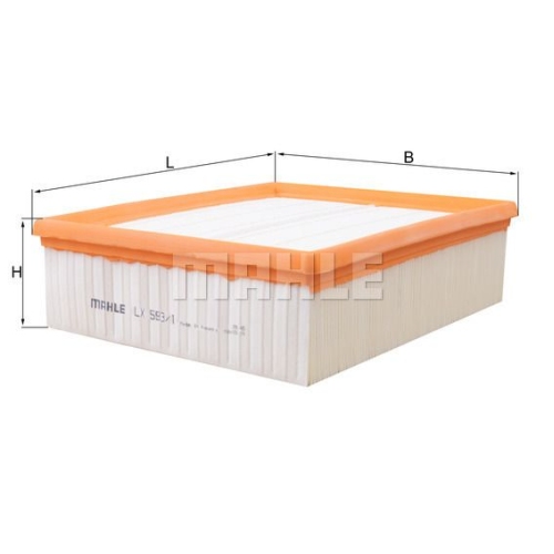 Luftfilter KNECHT LX 593/1 f&uuml;r VAG