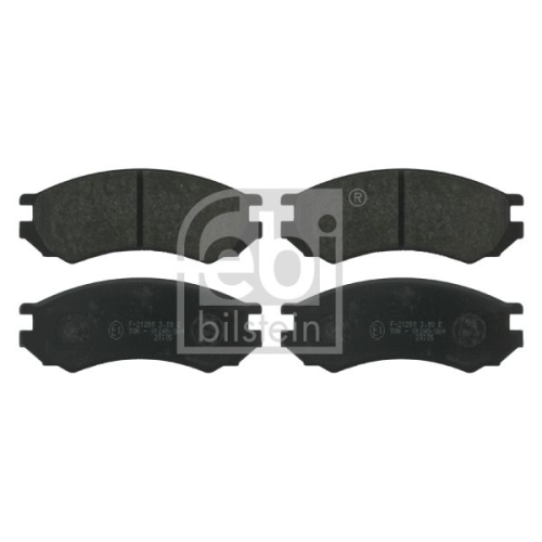 Febi Bilstein 16268 Bremsbelagsatz , 1 St&uuml;ck