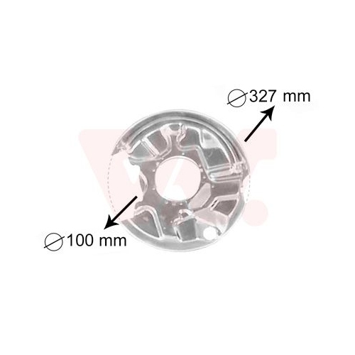Spritzblech, Bremsscheibe VAN WEZEL 3024374 f&uuml;r MERCEDES-BENZ