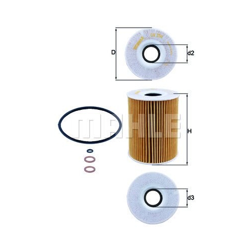 &Ouml;lfilter KNECHT OX 254D3 f&uuml;r BMW