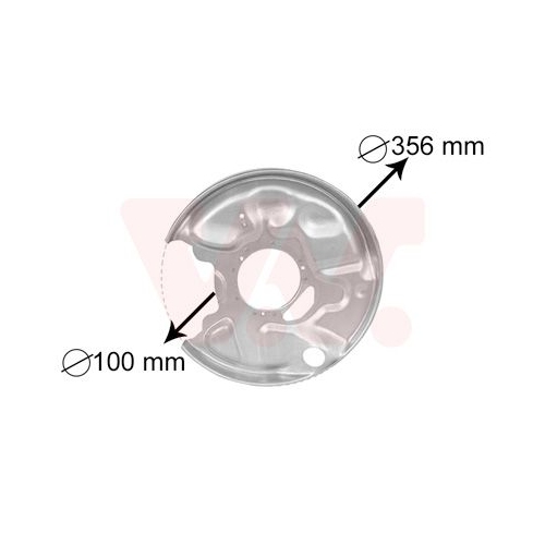 Spritzblech, Bremsscheibe VAN WEZEL 3029373 f&uuml;r MERCEDES-BENZ, Hinterachse links